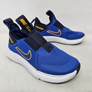 Nike Flex Plus (PS) Athletic Shoes CW7429-405 Game Royal Yellow Toddler Size 12c